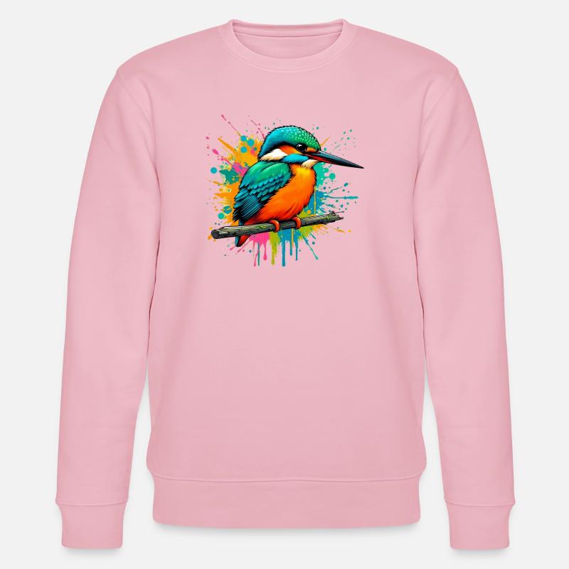 Eisvogel - Stanley/Stella Unisex Bio-Sweatshirt CHANGER  - Hellrosa