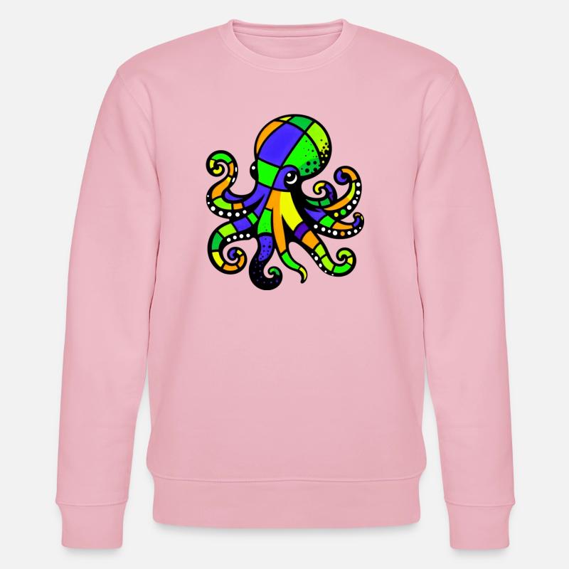 Krake - Stanley/Stella Unisex Bio-Sweatshirt CHANGER  - Hellrosa