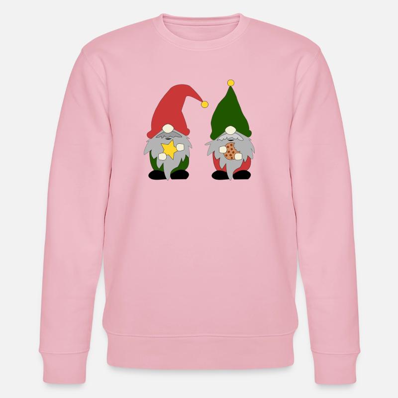 Fröhliche Wichtel - Stanley/Stella Unisex Bio-Sweatshirt CHANGER  - Hellrosa