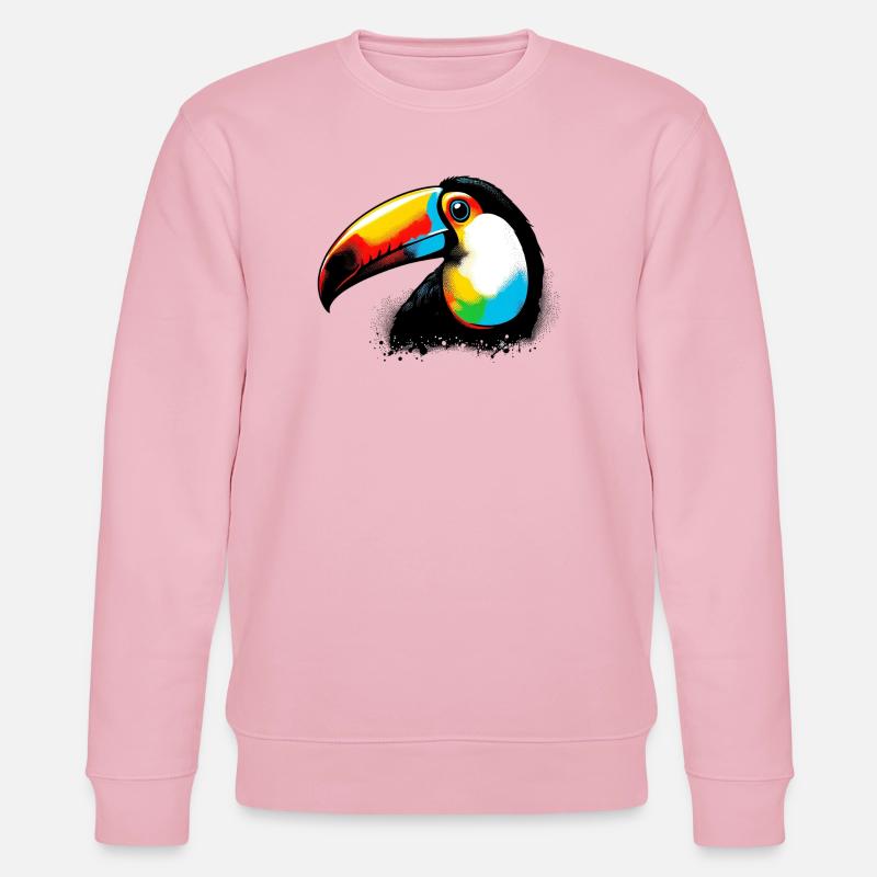 Tukan - Stanley/Stella Unisex Bio-Sweatshirt CHANGER  - Hellrosa