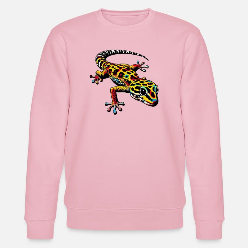 Gecko - Stanley/Stella Unisex Bio-Sweatshirt CHANGER  - Hellrosa