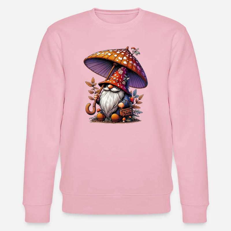Gnom - Stanley/Stella Unisex Bio-Sweatshirt CHANGER  - Hellrosa
