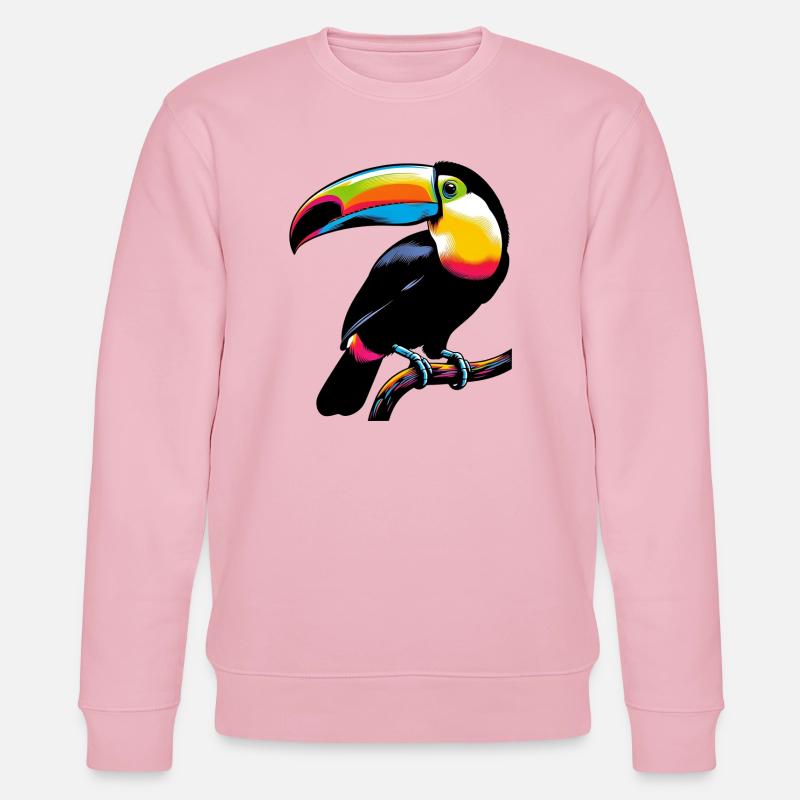 Tukan - Stanley/Stella Unisex Bio-Sweatshirt CHANGER  - Hellrosa