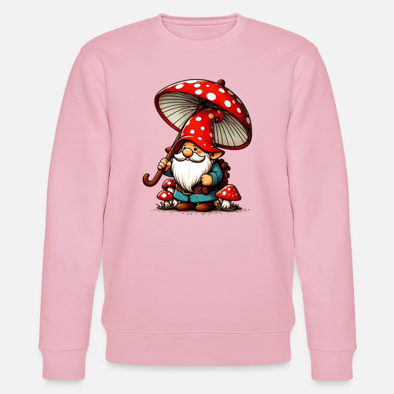 Gnom - Stanley/Stella Unisex Bio-Sweatshirt CHANGER  - Hellrosa