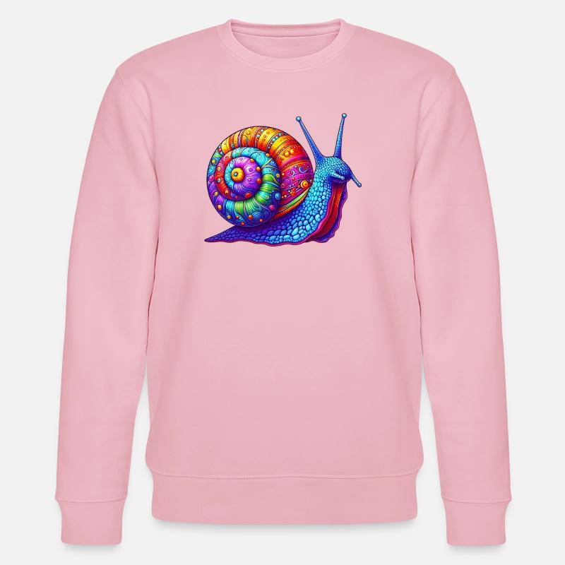 Escargot - Sweat bio CHANGER Stanley/Stella Unisexe - rose pâle