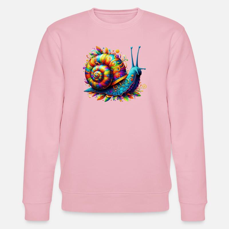Escargot - Sweat bio CHANGER Stanley/Stella Unisexe - rose pâle