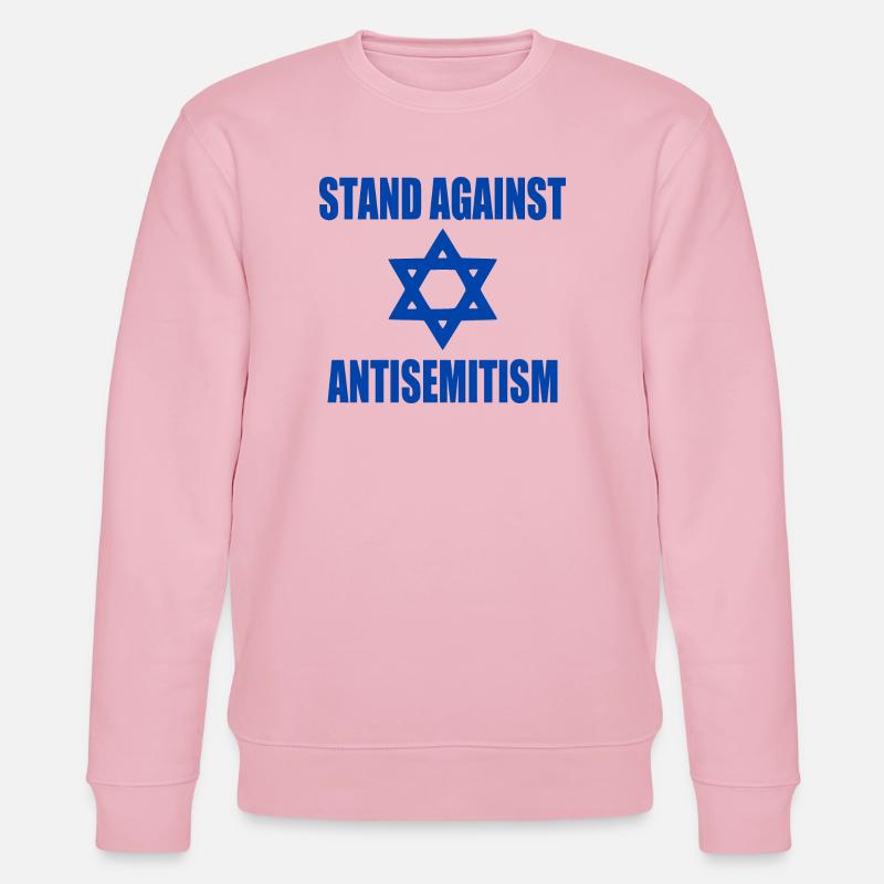stand against antisemitism - Stanley/Stella Unisex Bio-Sweatshirt CHANGER  - Hellrosa