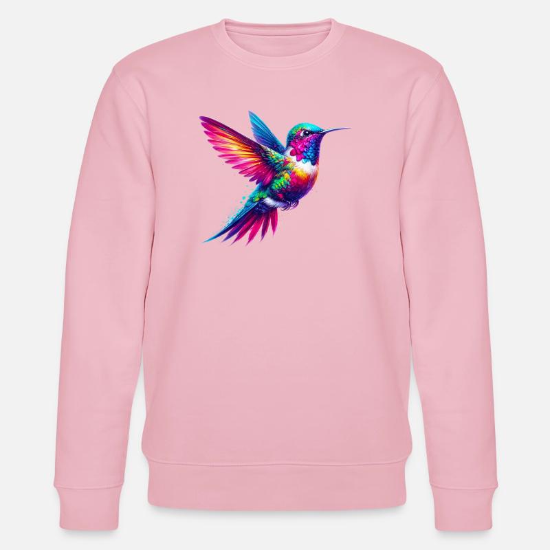 Kolibri - Stanley/Stella Unisex Bio-Sweatshirt CHANGER  - Hellrosa