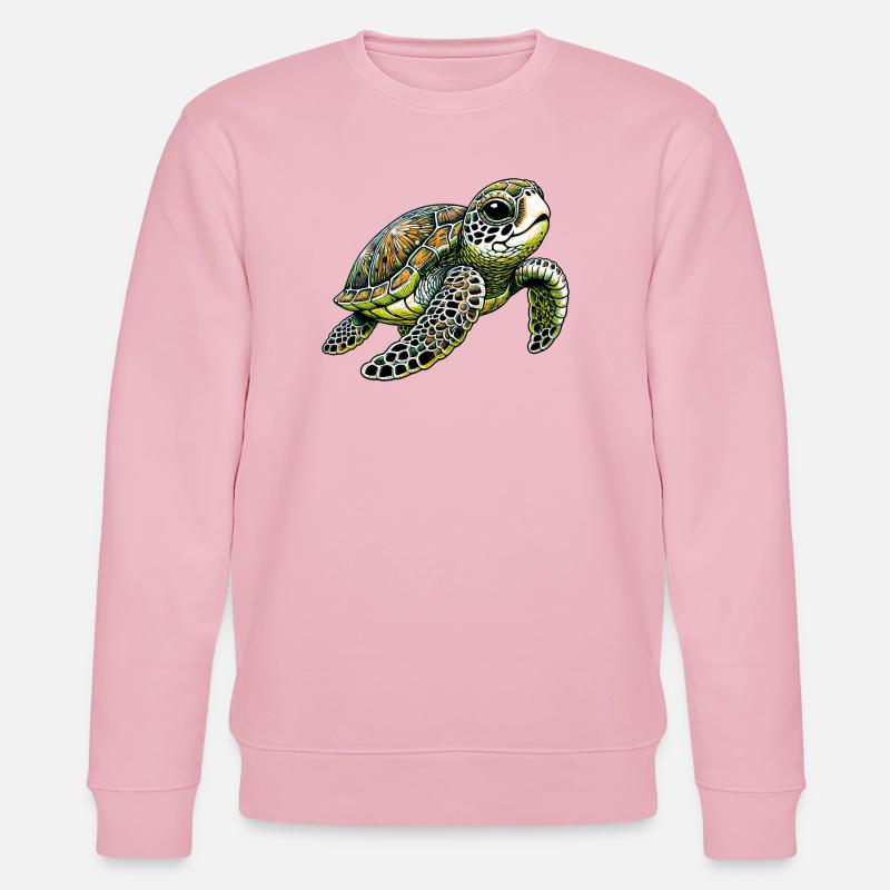 Schildkröte - Stanley/Stella Unisex Bio-Sweatshirt CHANGER  - Hellrosa