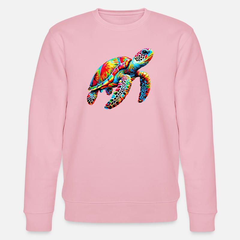 Schildkröte - Stanley/Stella Unisex Bio-Sweatshirt CHANGER  - Hellrosa
