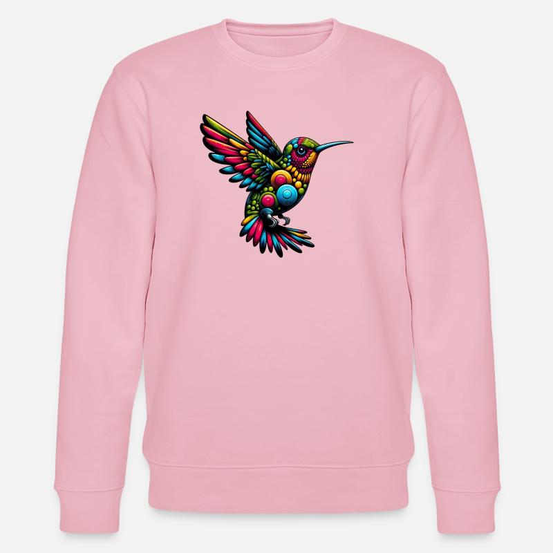 Kolibri - Stanley/Stella Unisex Bio-Sweatshirt CHANGER  - Hellrosa