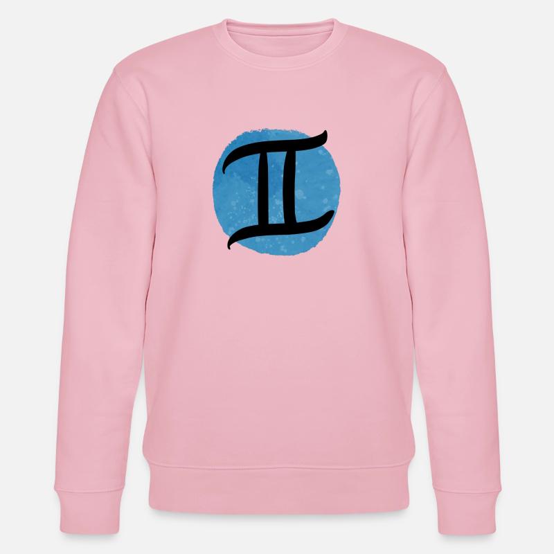Sternzeichen Zwillinge - Stanley/Stella Unisex Bio-Sweatshirt CHANGER  - Hellrosa