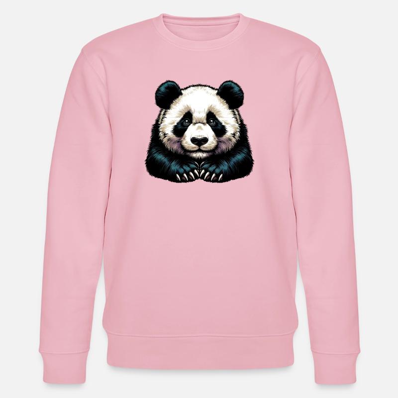 Panda - Stanley/Stella Unisex Bio-Sweatshirt CHANGER  - Hellrosa