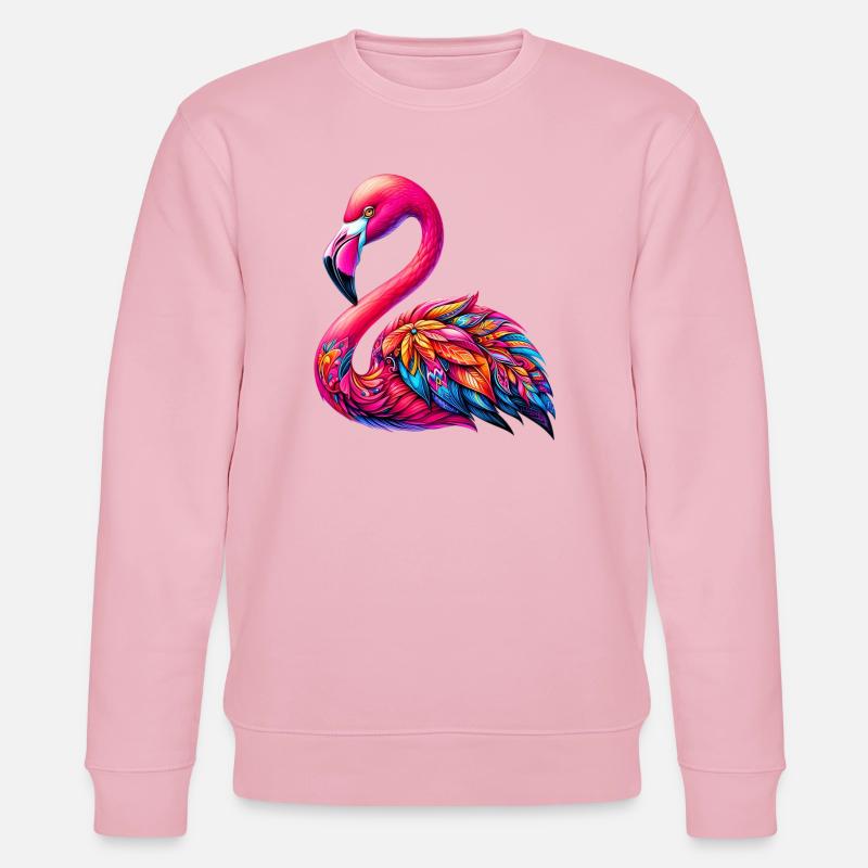 Flamingo - Stanley/Stella Unisex Bio-Sweatshirt CHANGER  - Hellrosa
