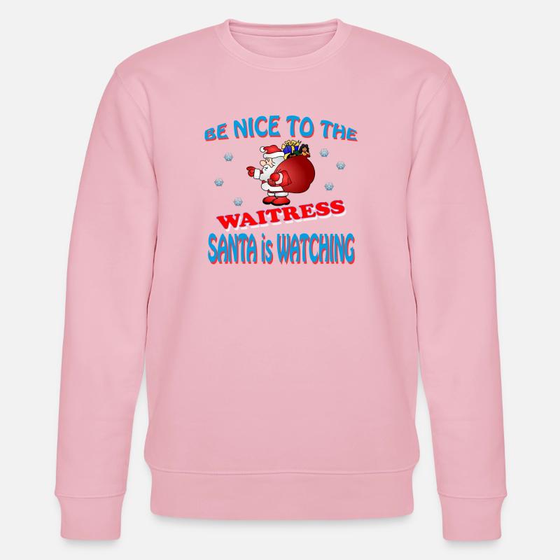 SANTA WAITRESS - Stanley/Stella Unisex Bio-Sweatshirt CHANGER  - Hellrosa
