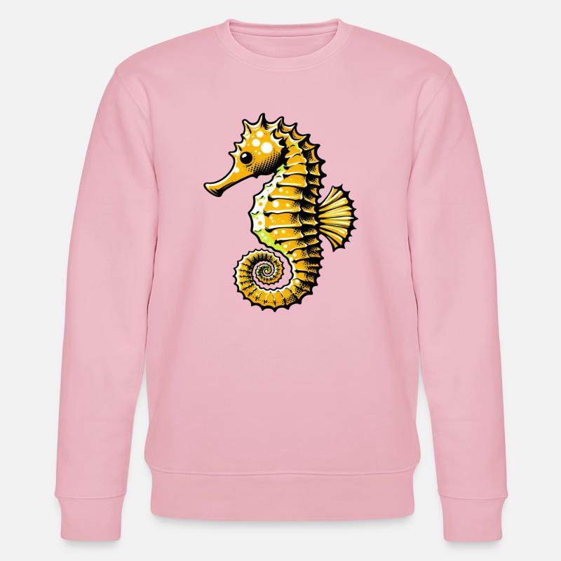 Seepferdchen - Stanley/Stella Unisex Bio-Sweatshirt CHANGER  - Hellrosa