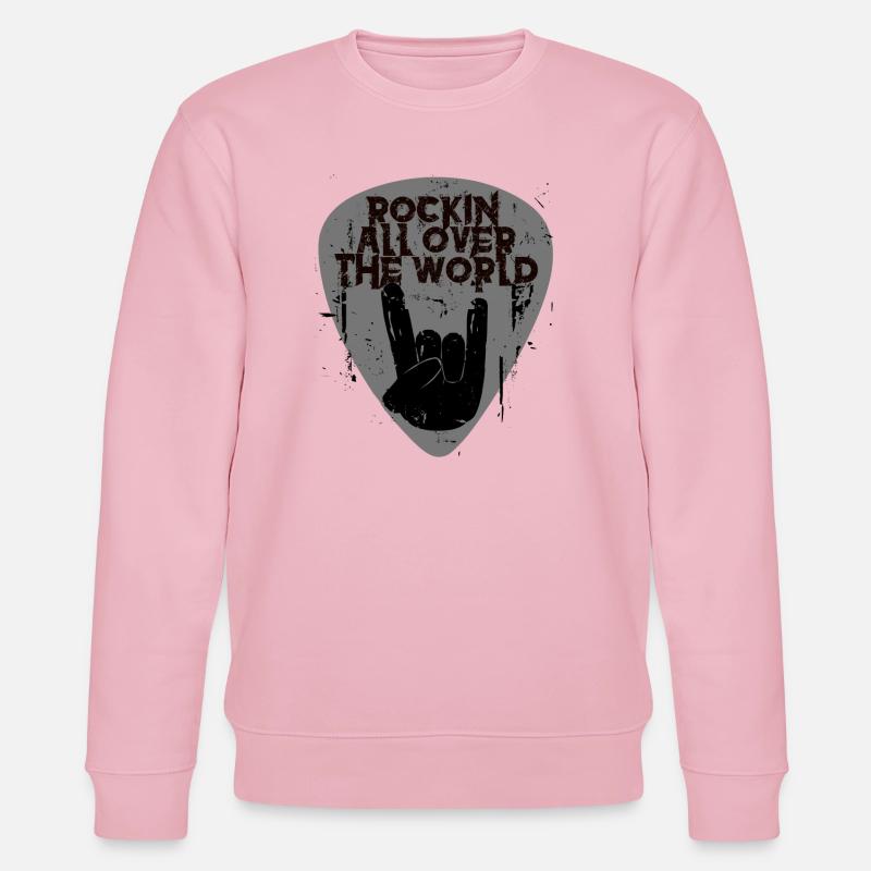Rock'n'Roll - Stanley/Stella Unisex Bio-Sweatshirt CHANGER  - Hellrosa