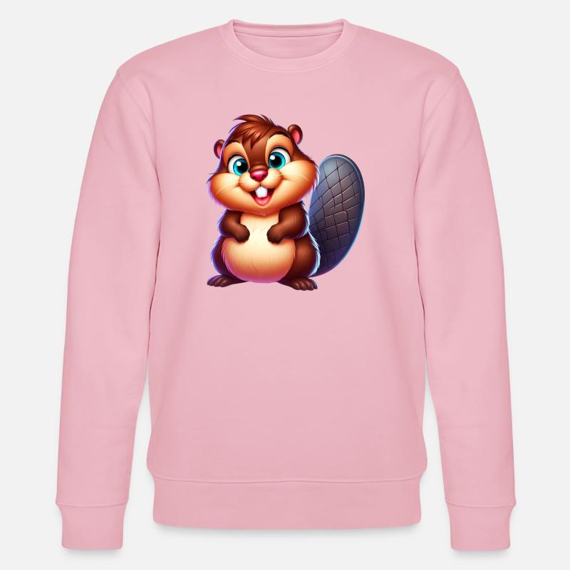 Bieber - Stanley/Stella Unisex Bio-Sweatshirt CHANGER  - Hellrosa