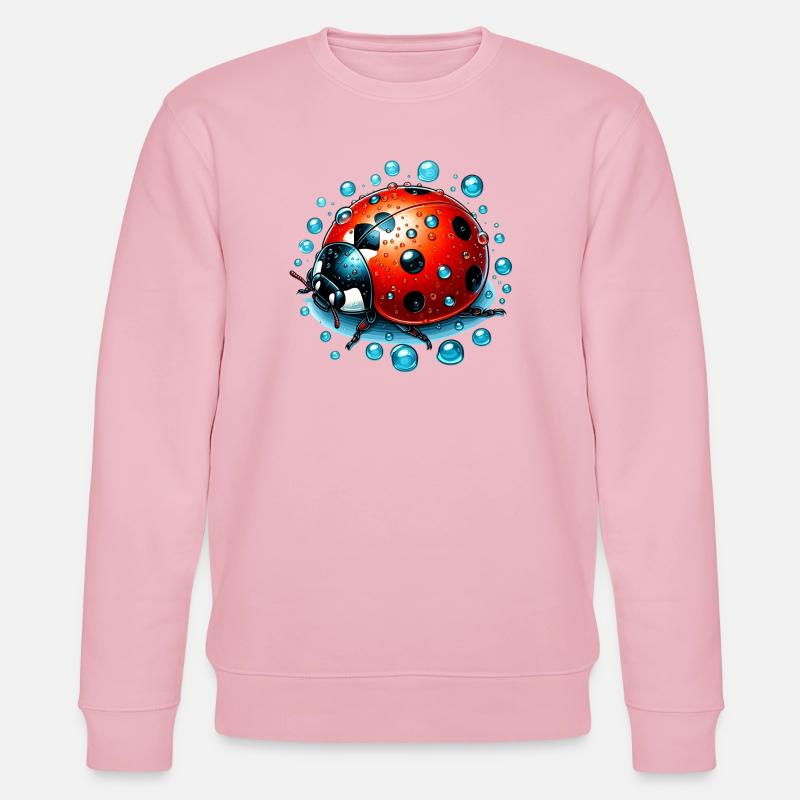 Marienkäfer - Stanley/Stella Unisex Bio-Sweatshirt CHANGER  - Hellrosa