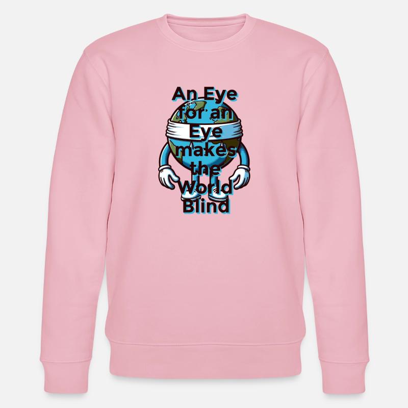 Œil pour œil - Sweat bio CHANGER Stanley/Stella Unisexe - rose pâle