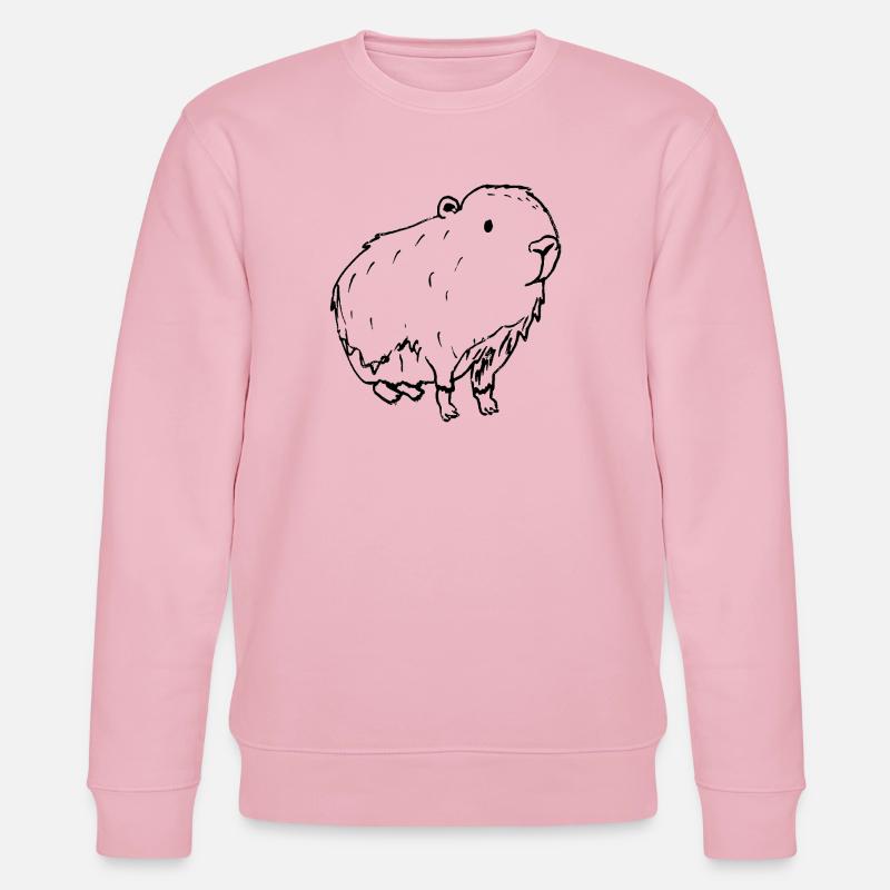 Abstract Kapybara Black - Stanley/Stella Unisex Bio-Sweatshirt CHANGER  - Hellrosa