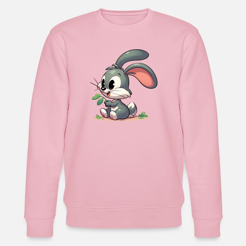Kaninchen - Stanley/Stella Unisex Bio-Sweatshirt CHANGER  - Hellrosa