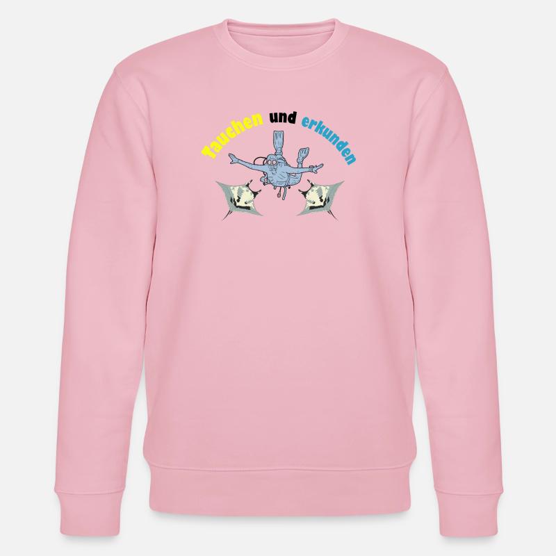Plonger et explorer - Sweat bio CHANGER Stanley/Stella Unisexe - rose pâle