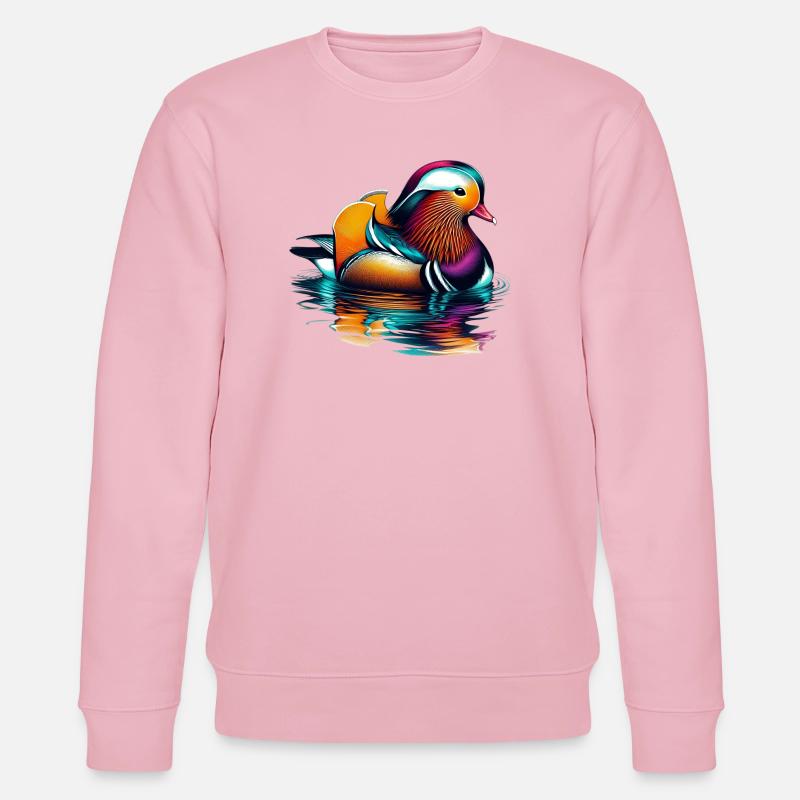Mandarinente - Stanley/Stella Unisex Bio-Sweatshirt CHANGER  - Hellrosa