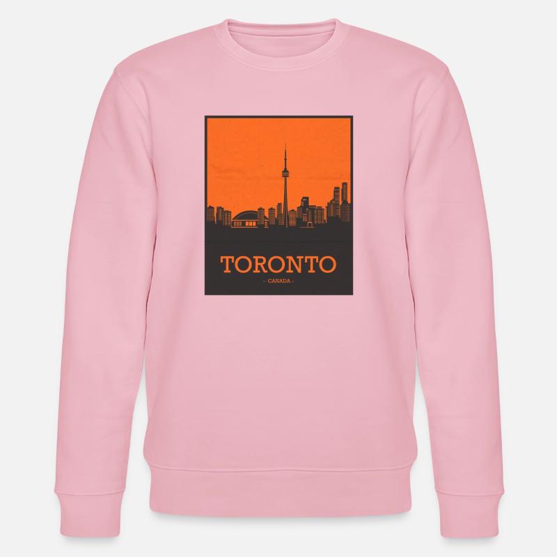 Toronto Canada Skyline - Stanley/Stella Unisex Bio-Sweatshirt CHANGER  - Hellrosa