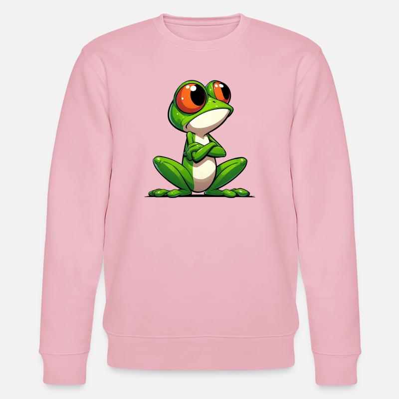 Frosch - Stanley/Stella Unisex Bio-Sweatshirt CHANGER  - Hellrosa