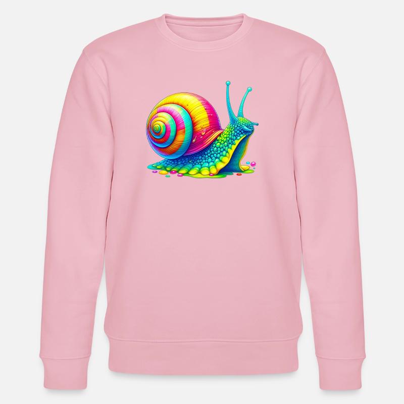 Escargot - Sweat bio CHANGER Stanley/Stella Unisexe - rose pâle
