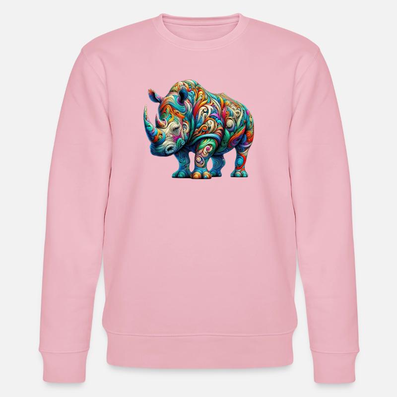 Nashorn - Stanley/Stella Unisex Bio-Sweatshirt CHANGER  - Hellrosa