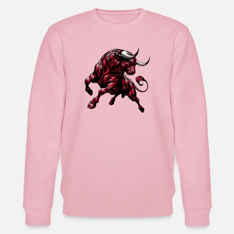 Stier - Stanley/Stella Unisex Bio-Sweatshirt CHANGER  - Hellrosa