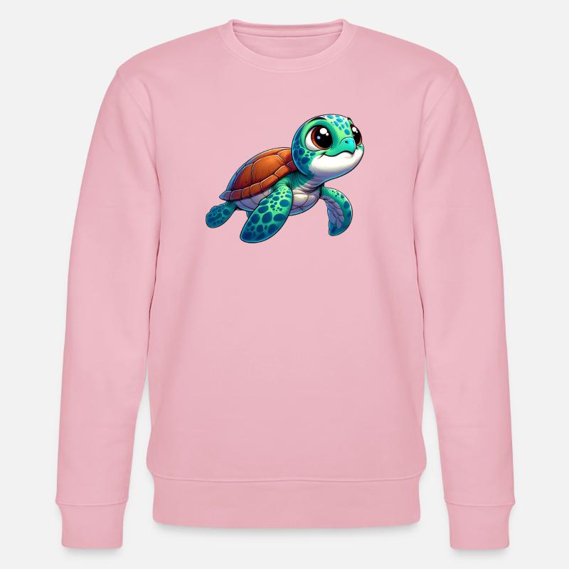 Schildkröte - Stanley/Stella Unisex Bio-Sweatshirt CHANGER  - Hellrosa