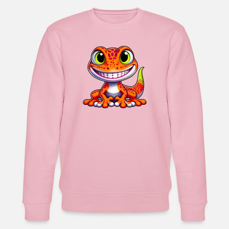 Gecko - Stanley/Stella Unisex Bio-Sweatshirt CHANGER - Hellrosa