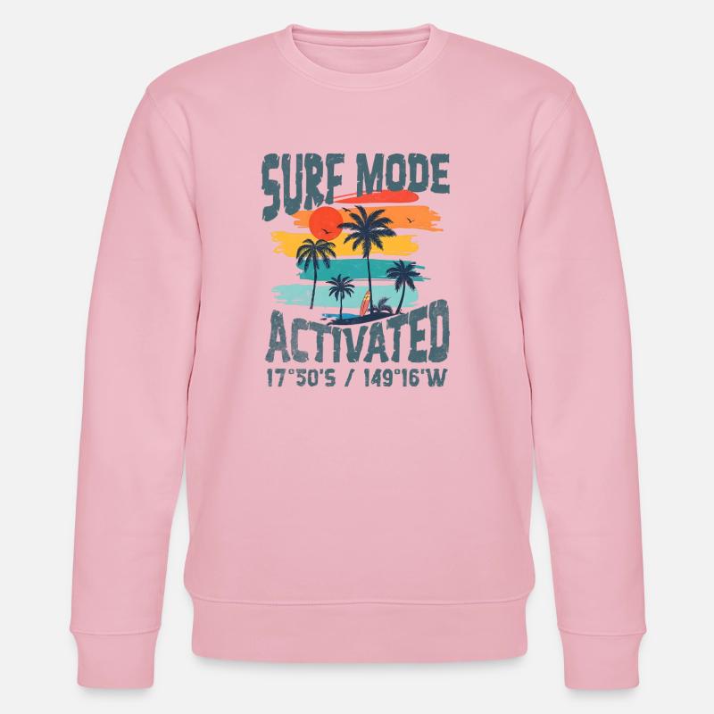 Surf mode activated - Sweat bio CHANGER Stanley/Stella Unisexe - rose pâle