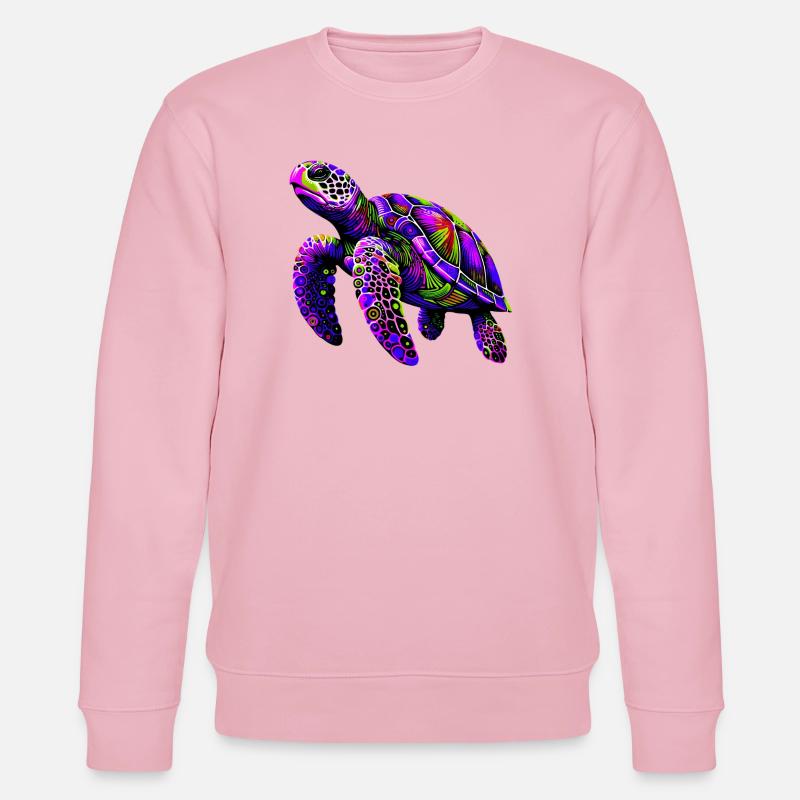 Schildkröte - Stanley/Stella Unisex Bio-Sweatshirt CHANGER  - Hellrosa