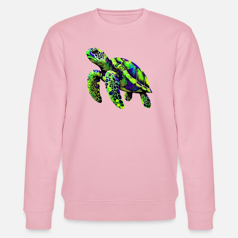 Schildkröte - Stanley/Stella Unisex Bio-Sweatshirt CHANGER  - Hellrosa