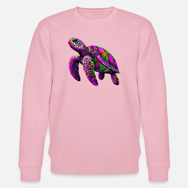 Schildkröte - Stanley/Stella Unisex Bio-Sweatshirt CHANGER  - Hellrosa