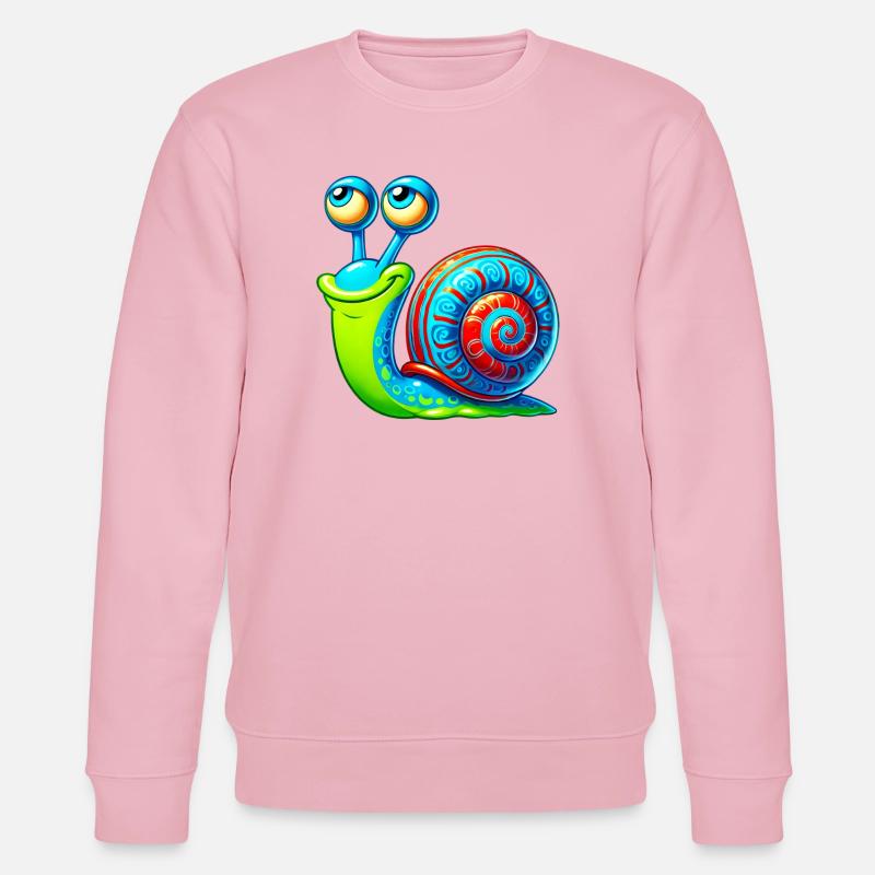 Schnecke - Stanley/Stella Unisex Bio-Sweatshirt CHANGER - Hellrosa