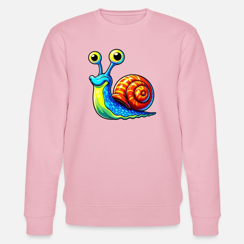 Escargot - Sweat bio CHANGER Stanley/Stella Unisexe - rose pâle
