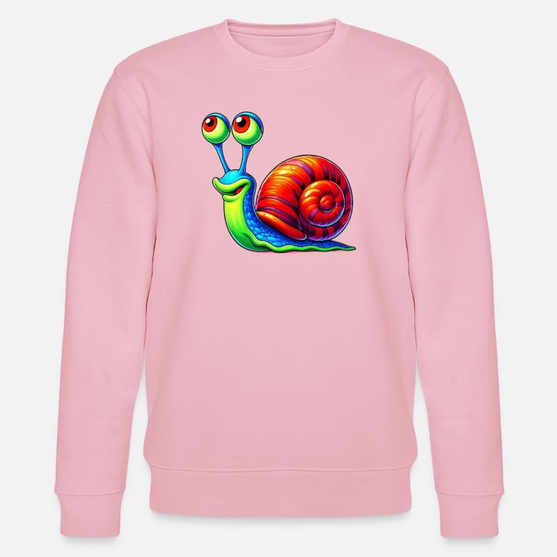 Snail - Stanley/Stella CHANGER Unisex Organic Sweatshirt - cotton pink