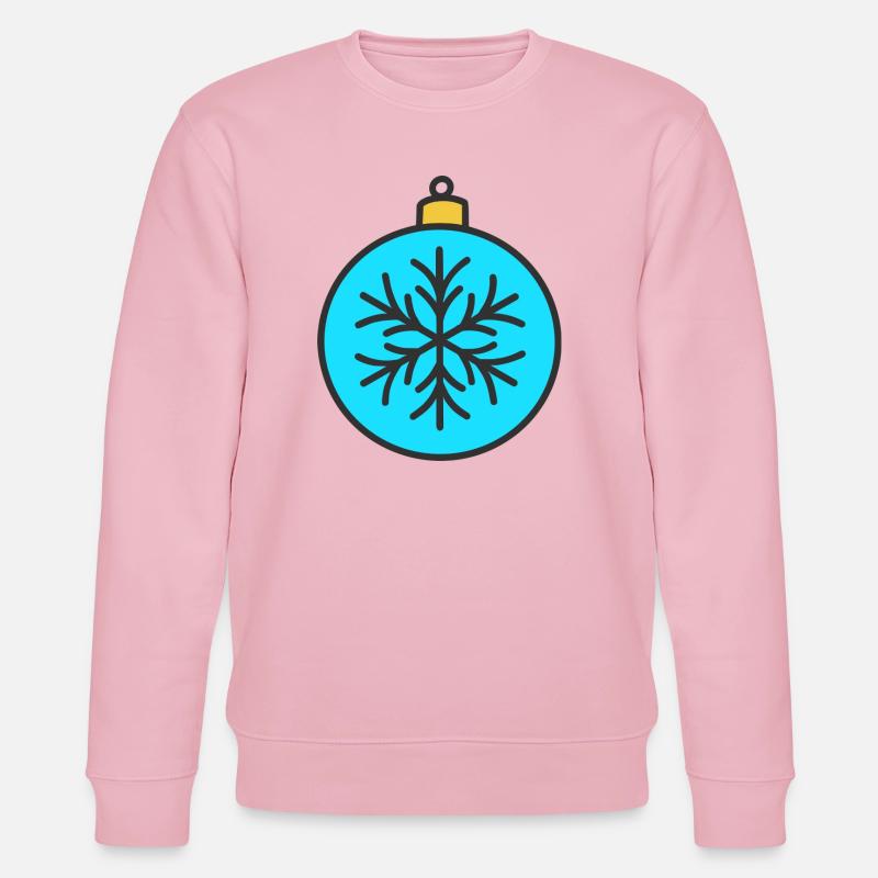 Weihnachtskugel - Stanley/Stella Unisex Bio-Sweatshirt CHANGER  - Hellrosa