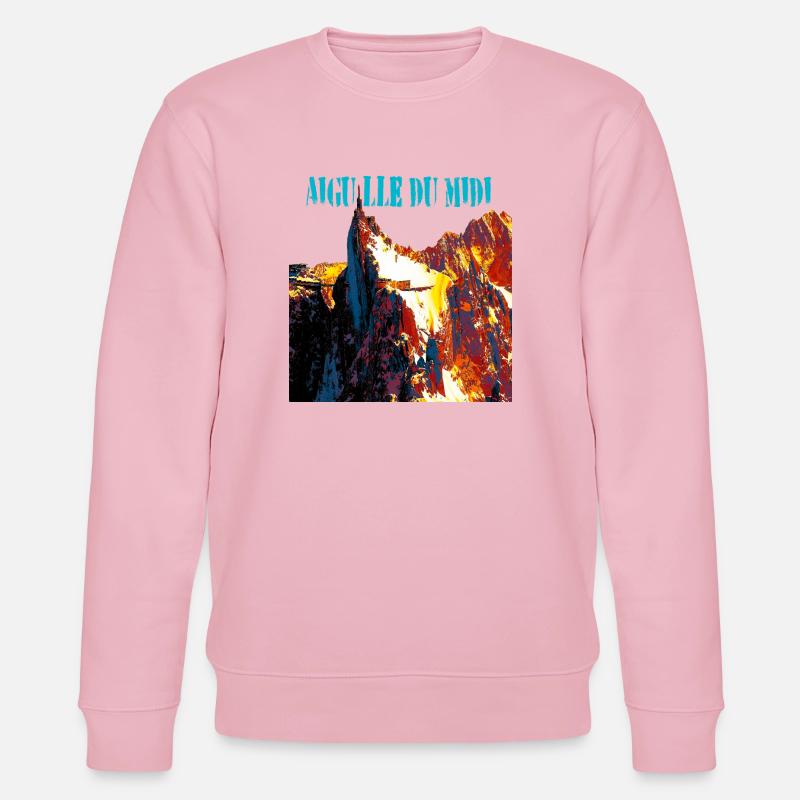Aiguille du Midi - Stanley/Stella Unisex Bio-Sweatshirt CHANGER  - Hellrosa