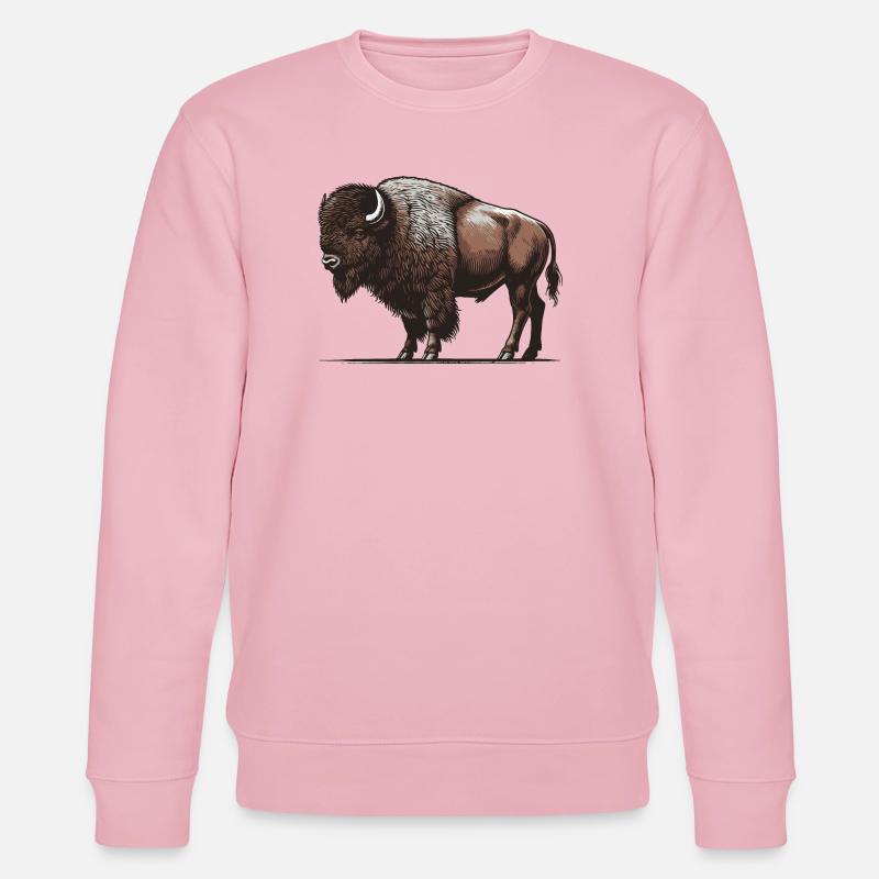 Bison - Sweat bio CHANGER Stanley/Stella Unisexe - rose pâle