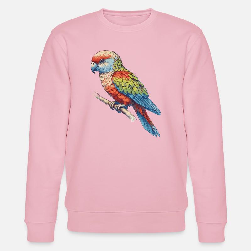 Perroquet - Sweat bio CHANGER Stanley/Stella Unisexe - rose pâle