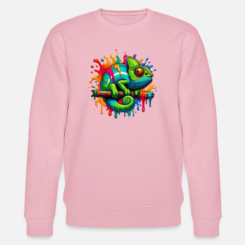 Chamäleon - Stanley/Stella Unisex Bio-Sweatshirt CHANGER  - Hellrosa