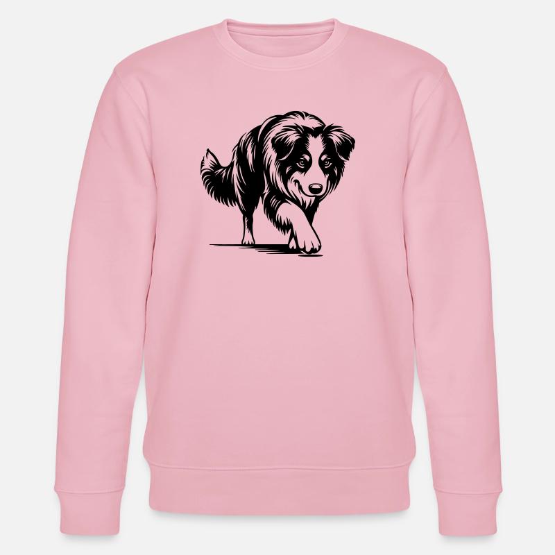 Australian Shepherd - Stanley/Stella CHANGER Unisex Organic Sweatshirt - cotton pink