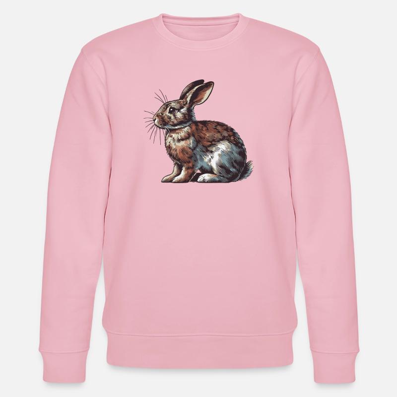 Hare - Stanley/Stella CHANGER Unisex Organic Sweatshirt - cotton pink