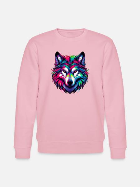 Wolf - Stanley/Stella CHANGER Unisex Organic Sweatshirt - cotton pink